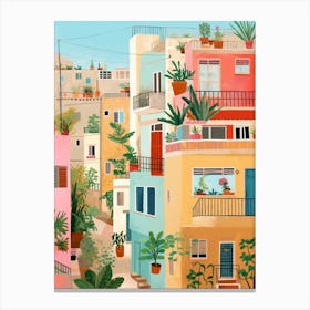 Tel Aviv Israel 4 Illustration Canvas Print