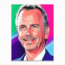 Kevin Costner Pop Movies Art Movies Canvas Print