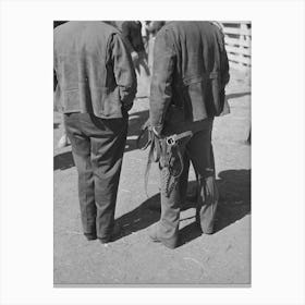 Cattlemen At San Angelo Fat Stock Show, San Angelo, Texas By Russell Lee Canvas Print