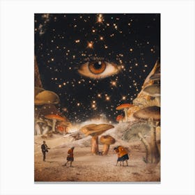 Lost In Fungi Desert Canvas Print