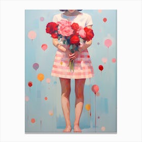 Alone With Only Flowers Canvas Print