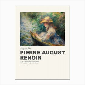 Museum Poster Inspired By Pierre August Renoir 2 Canvas Print