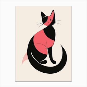 Cat Illustration Canvas Print