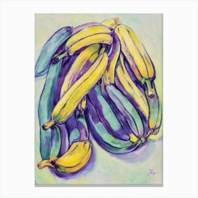 Banana 1 Vintage Sketch Fruit Canvas Print