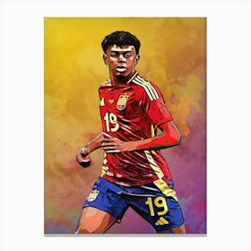 Lamine Yamal11 Canvas Print