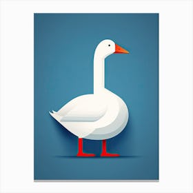 White Goose Canvas Print