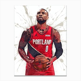 Damian Lillard Portland Trail Blazers Canvas Print