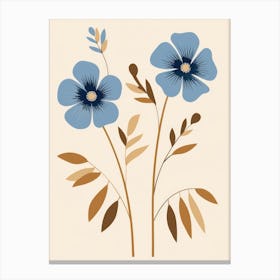 Blue Flowers 23 Canvas Print
