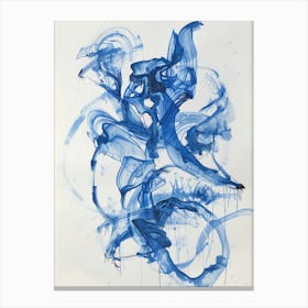 Abstract Blue Painting 6 Canvas Print