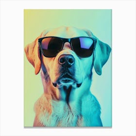 Dog In Sunglasses.Generated AI. Art Print Canvas Print