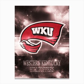 Western Kentucky Hilltoppers Canvas Print