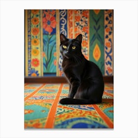 Black Cat 9 Canvas Print