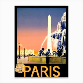 Paris, Fountainebleau Canvas Print