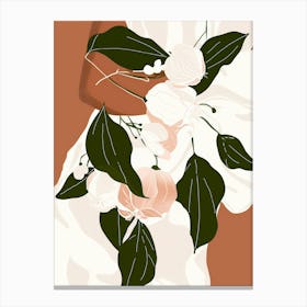 Bridal Bouquet Illustration Canvas Print