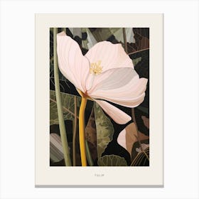 Flower Illustration Tulip 2 Poster Canvas Print