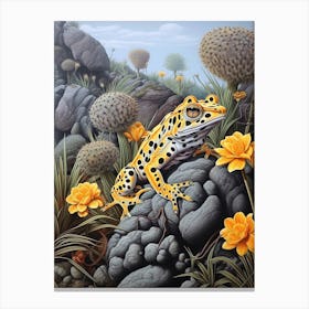 Pacman Frog Botanical 2 Canvas Print