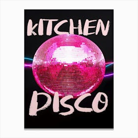 Kitchen Disco Aesthetic Canvas Print
