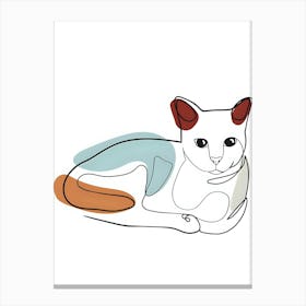 Cat Laying Down Canvas Print