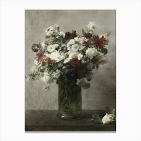 Flowers In A Vase 25 Canvas Print