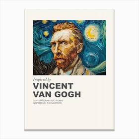 Museum Poster Inspired By Vincent Van Gogh 7 Canvas Print