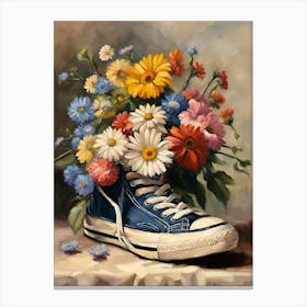 Flower Shoe Canvas Print
