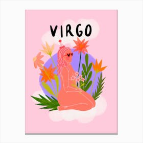 Virgo Starsign Canvas Print