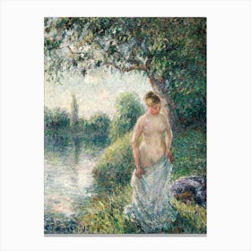 The Bather (1985), Camille Pissarro Canvas Print
