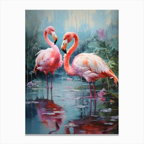 Flamingo Fun 13 Canvas Print