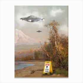 Restricted Area Canvas Print