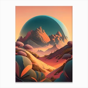 Terraforming Comic Space Space Canvas Print