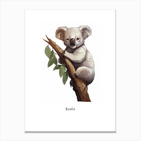 Koala Kids Animal Poster Canvas Print