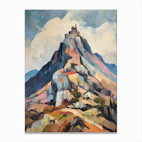 Mount Athos Greece 1 Mountain Painting Canvas Print