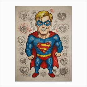 Superman 1 Canvas Print