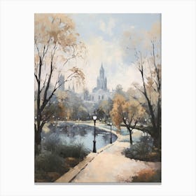 Winter City Park Painting Balboa Park San Diego 1 Canvas Print