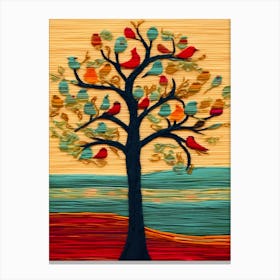 Tree Of Birds Canvas Print