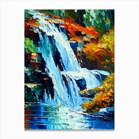 Pouring Water Waterscape Impressionism 1 Canvas Print