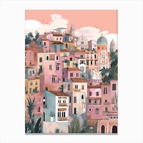 Naples, Italy Illustration Canvas Print