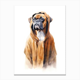 Boxer Dog As A Jedi 3 Canvas Print