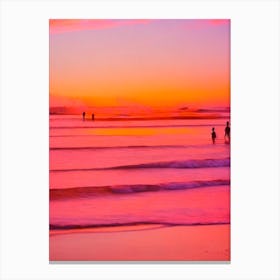 Seminyak Beach, Bali, Indonesia Pink Beach Canvas Print
