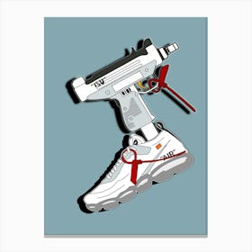 Off White Gun Canvas Print