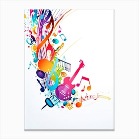 Music Background Vector Canvas Print