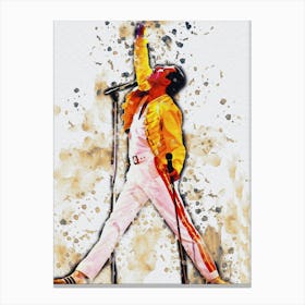 Smudge Of Freddie Mercury Legend Canvas Print