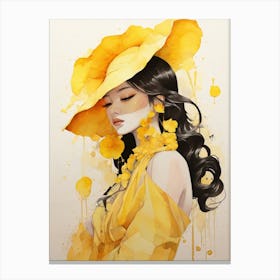 Yellow Hat Canvas Print