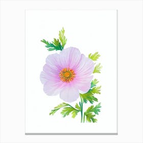 Anemone 3 Watercolour Flower Canvas Print