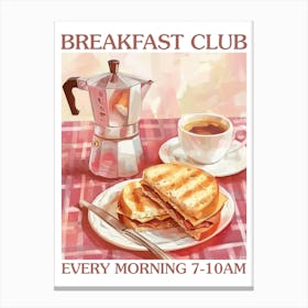 Breakfast Club Panini 1 Canvas Print