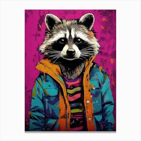 Raccoon Urban Explorer 6 Canvas Print