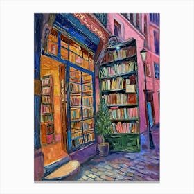 Lyon Book Nook Bookshop 3 Canvas Print
