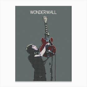 Wonderwall Neol Gallagher Oasis Canvas Print