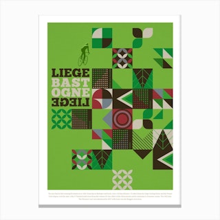 Liege Bastogne Liege Green Canvas Print