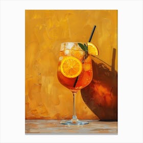 Aperol Spritz Orange 26 Canvas Print